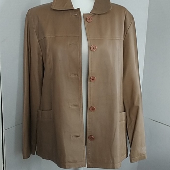 Nuage cGc Jackets & Blazers - Nuage cGc Collection. Classic Tan Leather Jacket M
